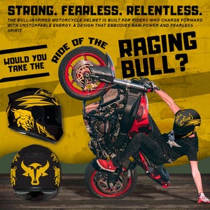 Bull Custom Design Motorcycle Helmets