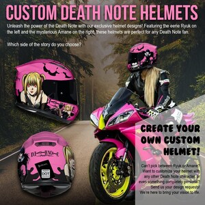Ryuk und Amane Death Note Custom Motorradhelm