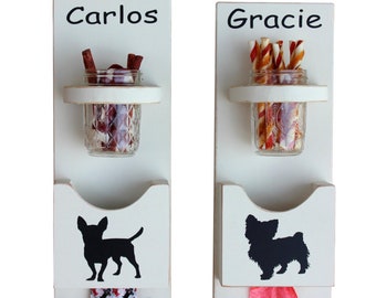 Personalized Dog Leash & Treat Holder