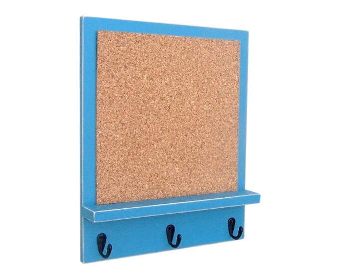 Cork Board Bulletin Board Message Board Key Hooks Key Holder Key Hanger