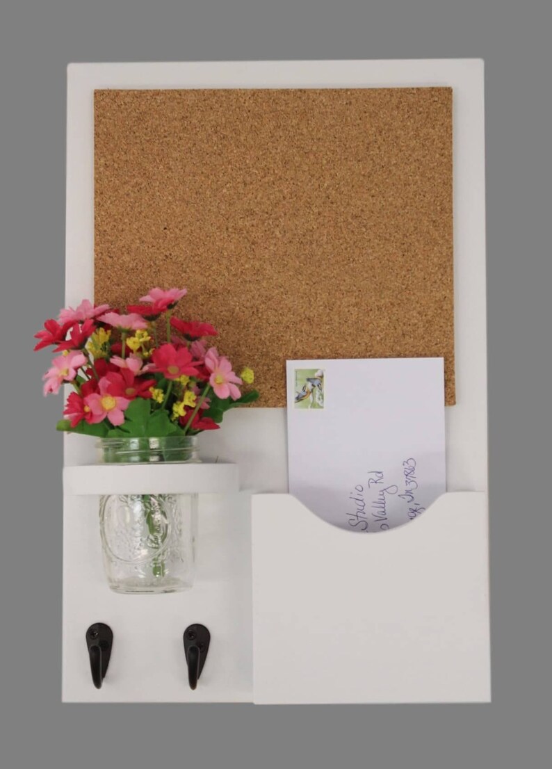 Cork Board Mail Organizer Mail and Key Holder Letter Etsy UK