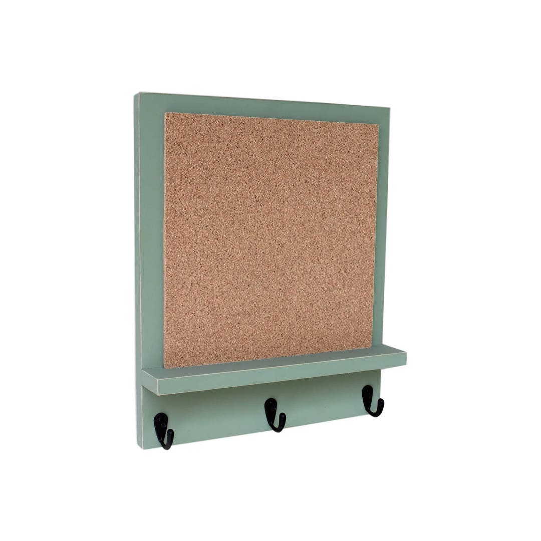 Cork Board Bulletin Board Message Board Key Hooks Key Holder Key Hanger