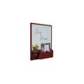 Whiteboard Mail Organizer with Large Mail Slot and Mason jar - Dry Erase Board - Wood - Letter Holder - Mail Holder - Key Hooks