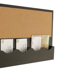 Cork Bulletin Board, Cork Board, Mail Organizer, Cork Board Message Center, Letter Holder