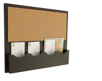 Cork Bulletin Board, Cork Board, Mail Organizer, Cork Board Message Center, Letter Holder