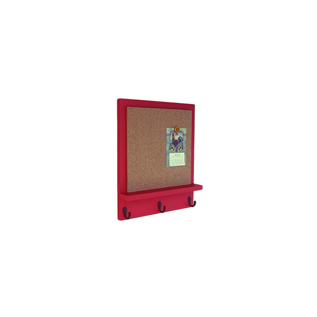 Cork Board Bulletin Board Message Board Key Hooks Key Holder Key Hanger