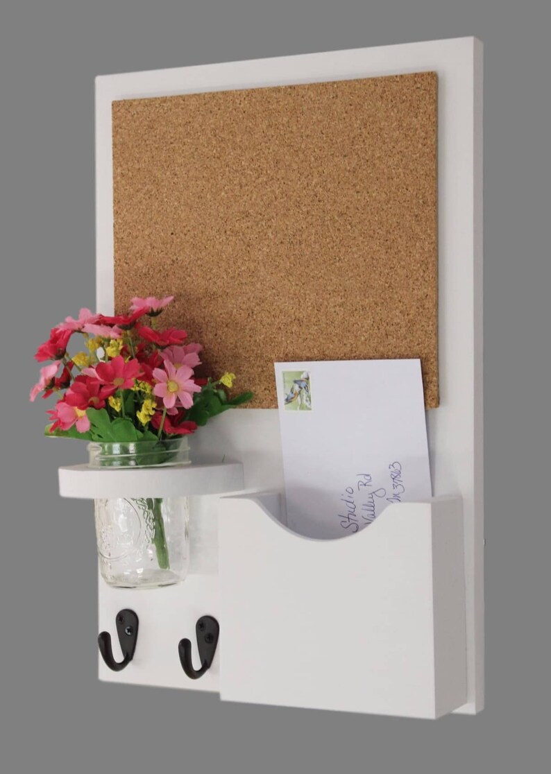 Cork Board Mail Organizer Mail and Key Holder Letter Etsy UK