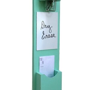 Mail Organizer Mail Holder Letter Holder Mail and Key Holder Mail Sorter Key Hooks Dry Erase image 2