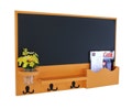 Mail Organizer - Chalkboard Mail Organizer - Large Chalkboard - Mail Holder - Letter Holder - Jar Vase - Organizer - Coat Rack - Wood