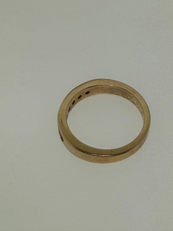 Elegant Ruby and Diamond Anniversary/Wedding Band… - image 3