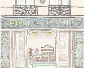 French Boulangerie Bakery wall art, Paris Patisserie Print, French Bakery Print, Paris Boulangerie