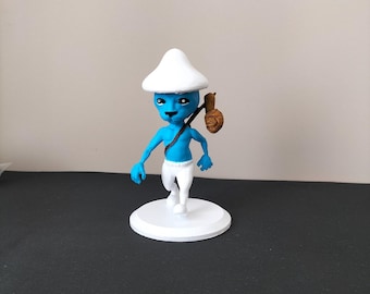 Smurfcat 3D Figure – Viral Blue Cat Character