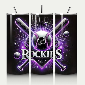 Rockies PNG, Sublimation wrap for 20oz tumbler, Baseball PNG and JPG, Rockies baseball PNG, Tumbler, Baseball equipment, DIGITAL file