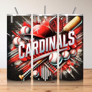 Cardinals png, Sublimation wrap for 20oz tumbler , Baseball PNG and JPG, Cardinals baseball, Tumbler, Baseball team, DIGITAL file