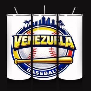 Venezuela Baseball PNG | World Baseball Classic 2026 Venezuela | Venezuelan Baseball Design | Sublimation Tumbler Shirt Digital Download