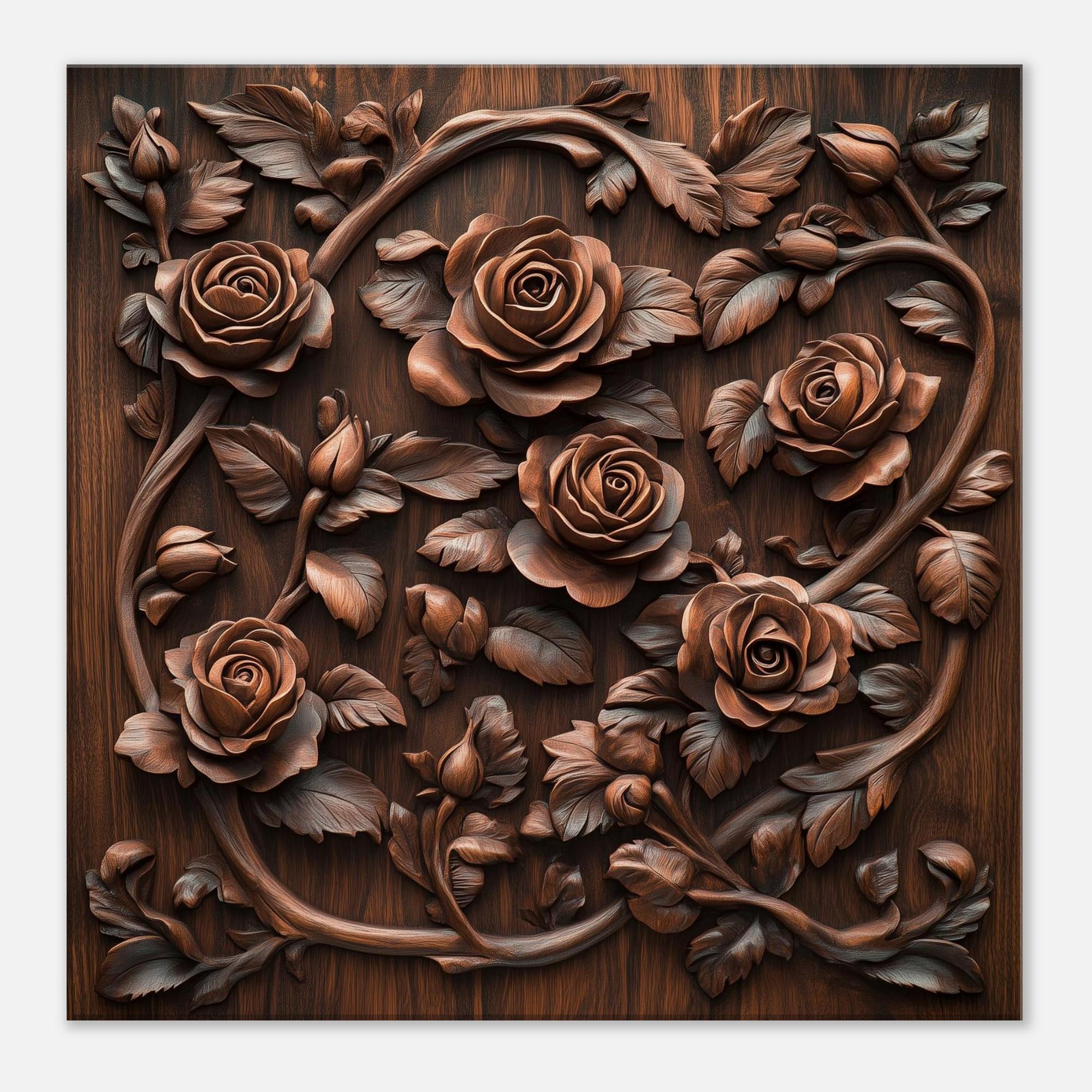 Rose Arbor, Wood Carving Designs of Climbing Roses, Woodcarving