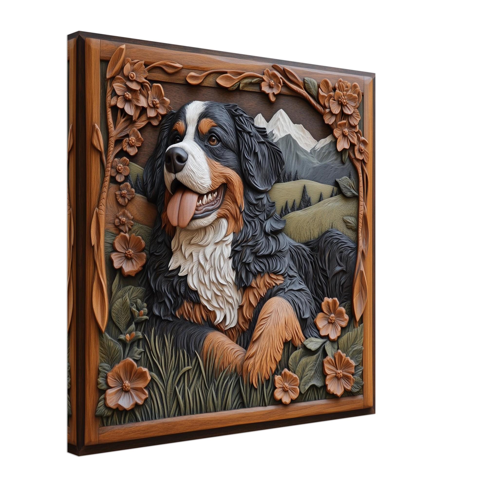 Mountain Bernese, Wood Carving Designs of a Gentle Giant