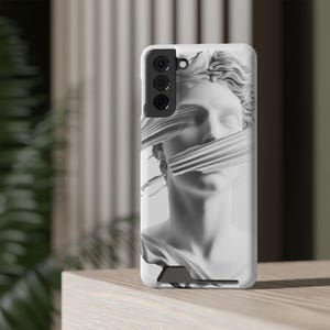 Custodia artistica per telefono con porta carte Custodia estetica per Samsung Cover Art Iphone 13 Samsung S25 / Custodia con scultura greca