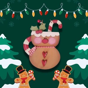 Assorted cute gingerbread ornaments