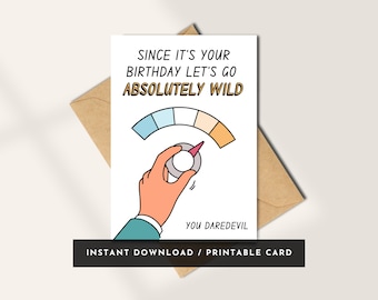 Funny Birthday Card | Cheeky Printable Gift (Digital Download)