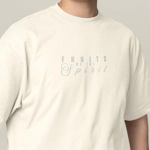 Comfort Colors Christian T-Shirt: Fruits of the Spirit Scripture Tee