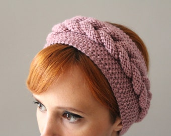 Dusty Rose Braided Headband