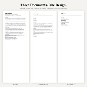 Modelo de currículo compatível com ATS 2026 – Currículo moderno e minimalista com modelo de carta de apresentação (Download digital) imagem 7