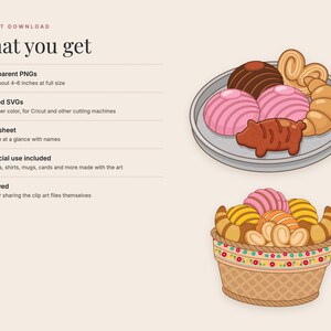 Pan Dulce Clip Art Bundle, 25 SVG & PNG image 8