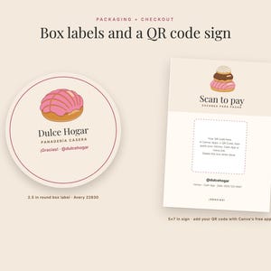 Panadería Bakery Business Kit for Canva: Menu, Cottage Food Labels, Price List image 5