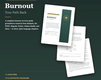 Se remettre d'un burn-out : un guide numérique complet de 56 pages avec des stratégies fondées sur des données probantes