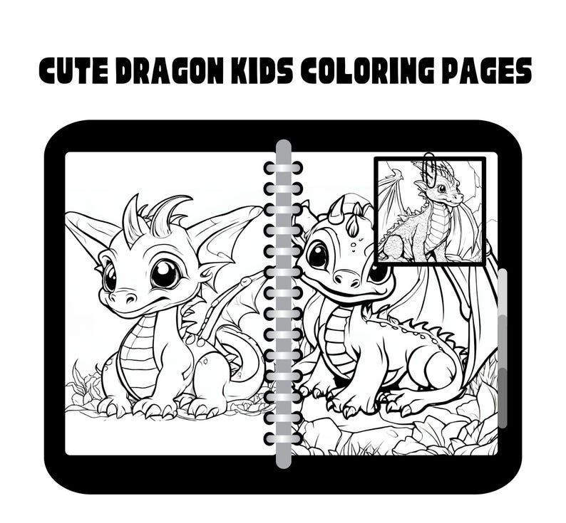 50 Cute Dragon Coloring Pages PDF – Printable Kids' Activity Sheets ...