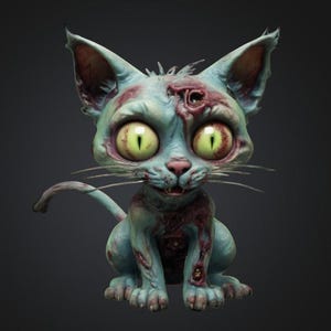 Stylized 3D Cat Model – Perfect for Printing, Collectibles & Animation! (STL)