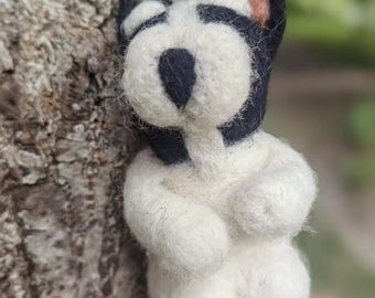 Handmade Wool Felt Keychains – Cute Needle Felted Animal Ornaments, Wool Felt Fluffy Friends, Gift for Animal Lover, Bag Charm, Kawaii Decor
