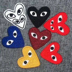 Parches para agujeros de ropa y pantalones bordados con ojos de amor, parches adhesivos, parches para ropa, parches de plumas