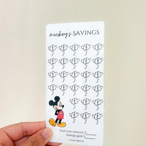 ミッキーとミニーの貯金チャレンジ