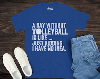 A Day Without Volleyball Shirt, Funny Volleyball Coach Shirt, Volleyball Player Gift, Volleyball Shirt, Volleyball Joke Shirt, Volley Player
