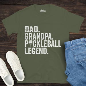 Pickleball Legend Dad Grandpa Shirt | Funny Pickleball Gift | Best Grandpa Ever Tee | Retro Pickleball Lover Shirt | Father&#39;s Day Gift