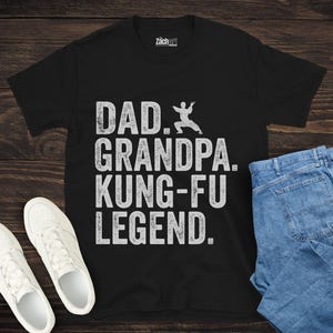 Camiseta pai avô lenda do kung fu, presente para pai de artes marciais, camiseta avô kung fu, camiseta kung fu dia dos pais, presente para treinador de Sifu para ele