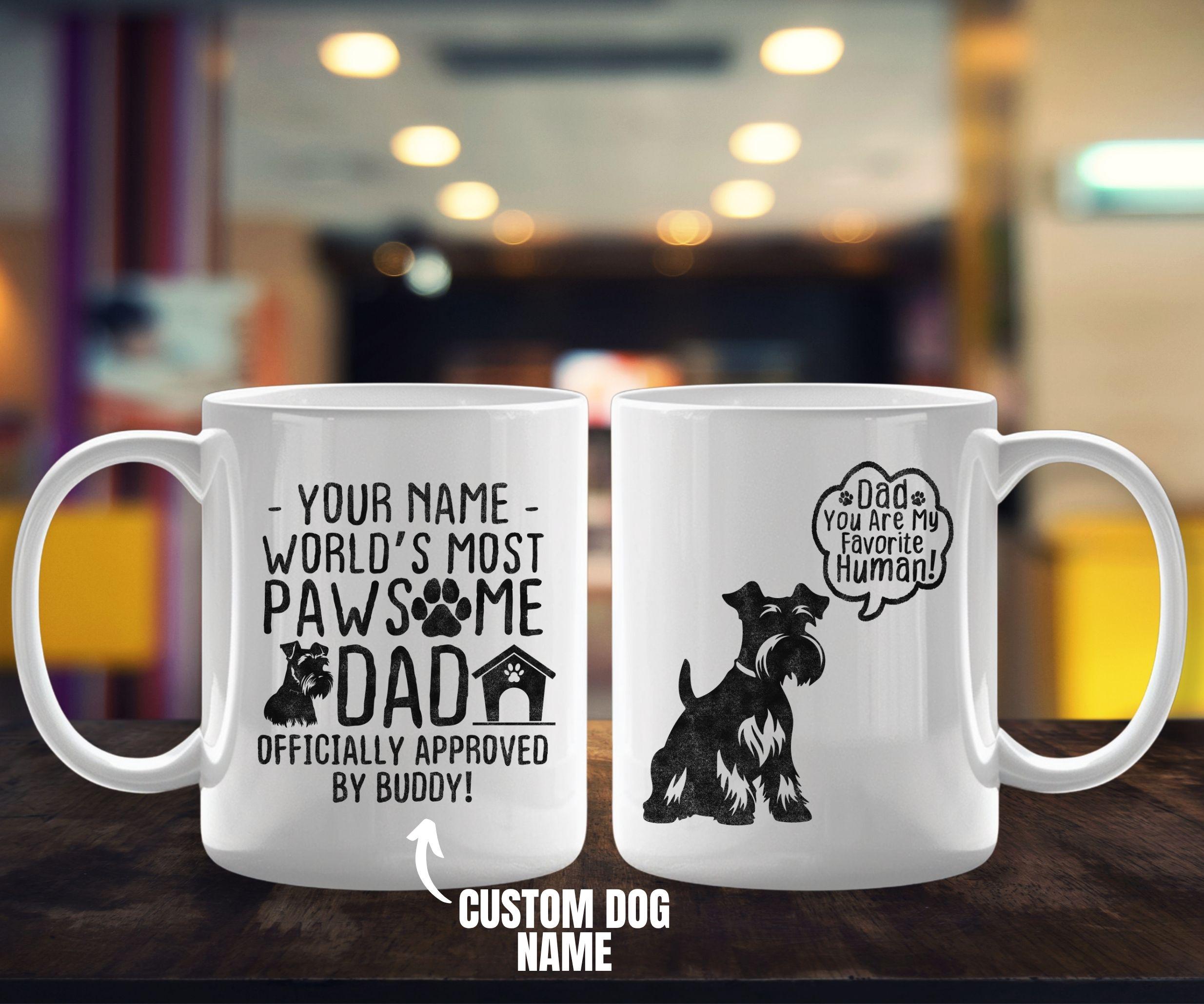 Personalized Miniature Schnauzer Coffee Mug 11oz - Custom Name Ceramic Cup For Dog Lovers