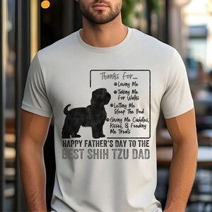 Father&#39;s Day Shih Tzu Dad Shirt, Shih Tzu Dog Lover Gift, Cute Shih Tzu Dad shirt, Best Shih Tzu Dad Ever Shirt, Funny Shih Tzu Dad Gift