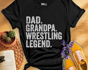 Camiseta de lucha libre para papá y abuelo, regalo divertido para papá luchador, camiseta de lucha libre para abuelo, camiseta de lucha libre para el Día del Padre, regalo de lucha libre para entrenador