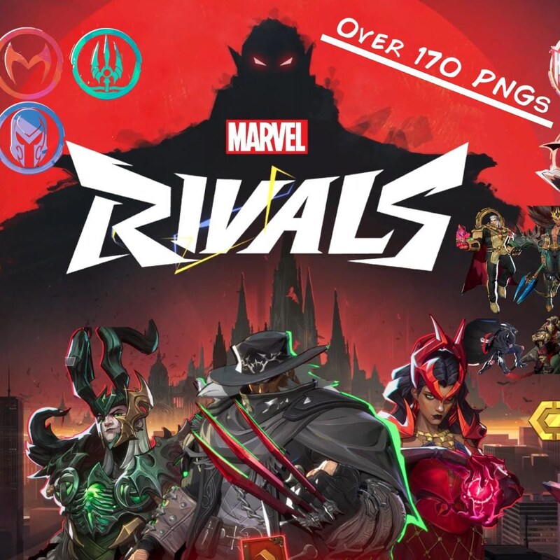 Marvel Rivals Png Files Marvels Rivals Png - Etsy