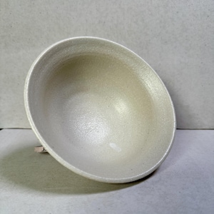 White Stoneware Bowl