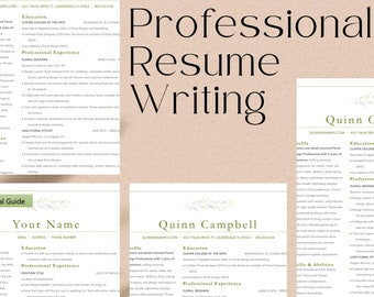 Custom Resume | Professional Resume Writing | Hand Written | No AI | Resume Help | Resume Template | Elegant Resume Design