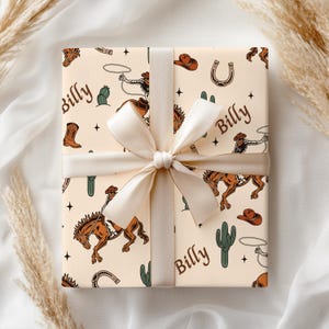 Carta da regalo l Carta da regalo personalizzata Cowboy Bucking Bronco per feste a tema Western l Eventi Rodeo l Feste di compleanno