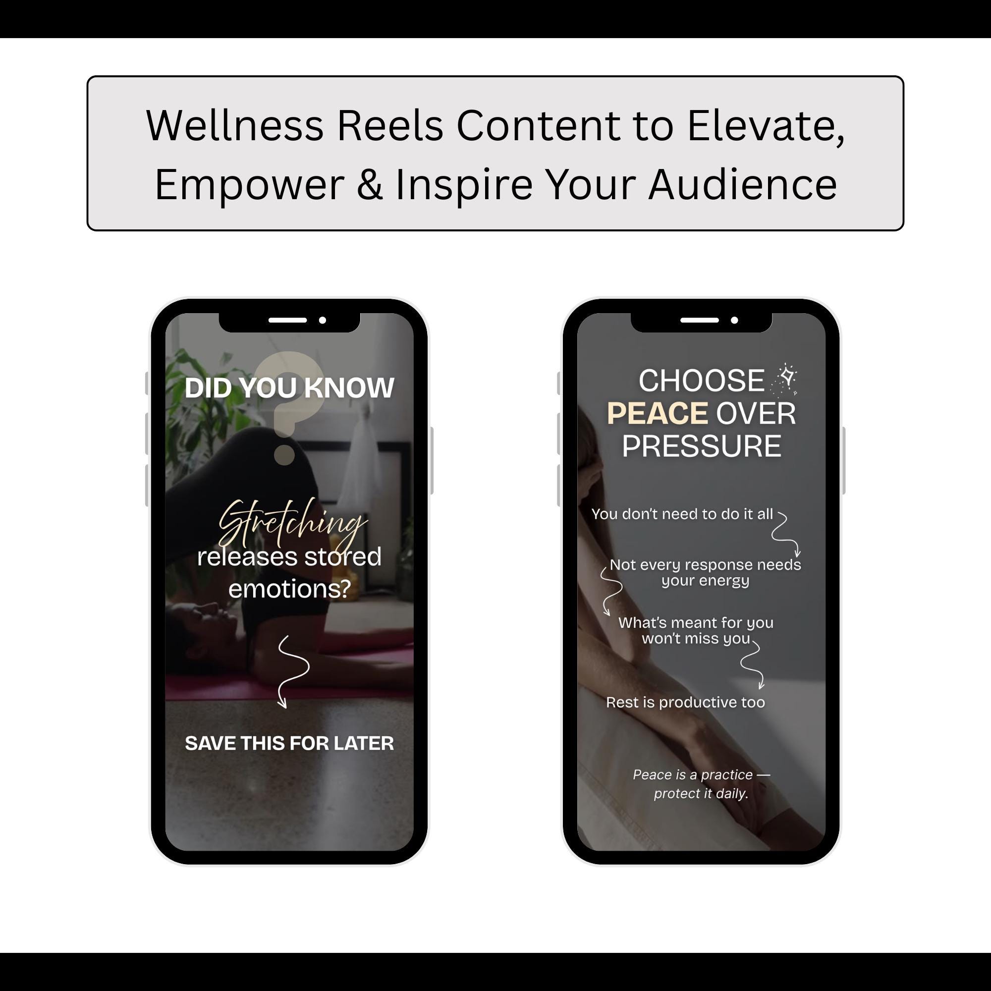 Wellness Instagram Reels Templates, Holistic Coach Reels Canva ...