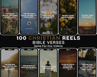 Christian Reels Canva, Christian-bible Verse Instagram Reels, Faceless Videos, Instagram Videos, DFY, Faith-Based Instagram Video