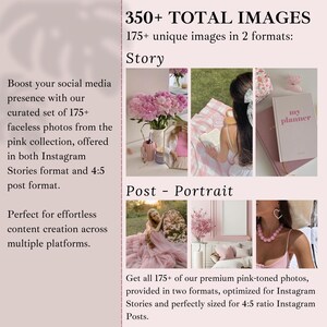 Pink Aesthetic Faceless Stock Photo, Coquette Instagram Pink Aesthetic Photos, Faceless Marketing Photos, Faceless Photos Feminine Brand Kit image 3