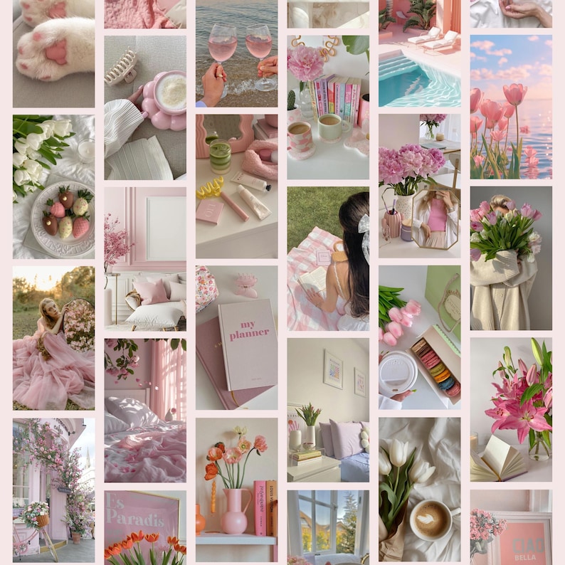 Pink Aesthetic Faceless Stock Photo, Coquette Instagram Pink Aesthetic Photos, Faceless Marketing Photos, Faceless Photos Feminine Brand Kit image 2