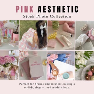 Pink Aesthetic Faceless Stock Photo, Coquette Instagram Pink Aesthetic Photos, Faceless Marketing Photos, Faceless Photos Feminine Brand Kit image 6